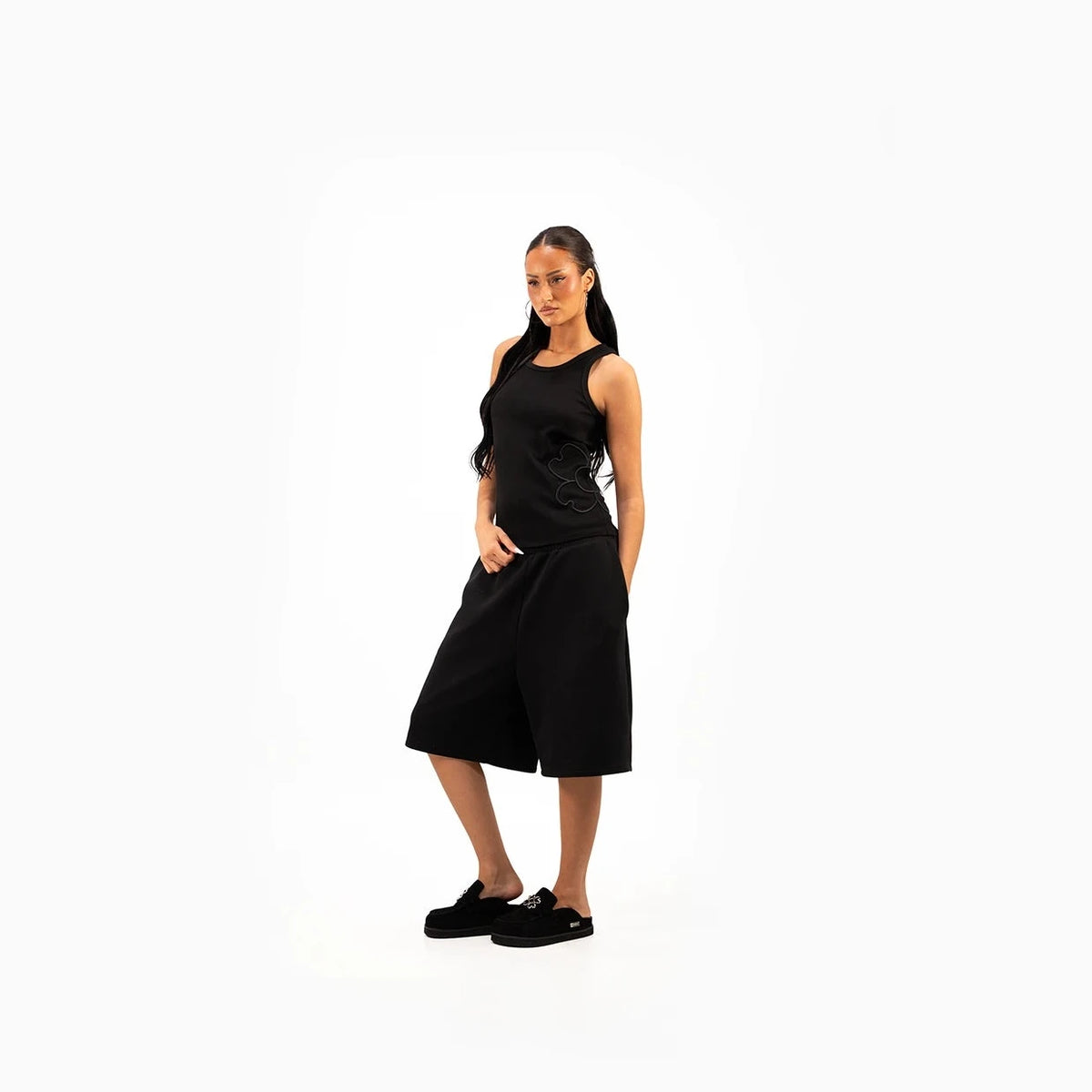 TOROM - Débardeur Trèfle Essentiel Noir