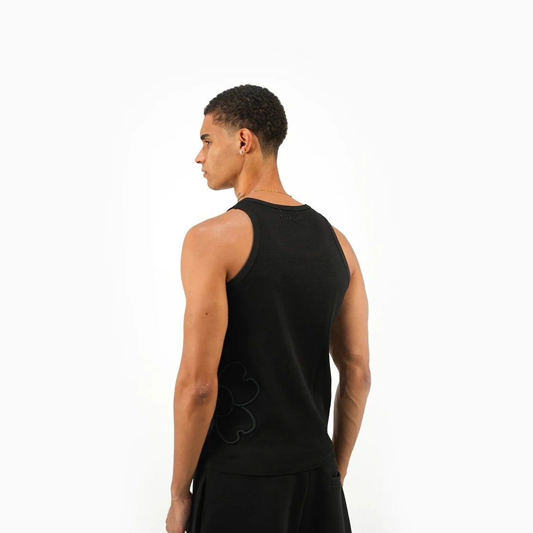 TOROM - Débardeur Trèfle Essentiel Noir