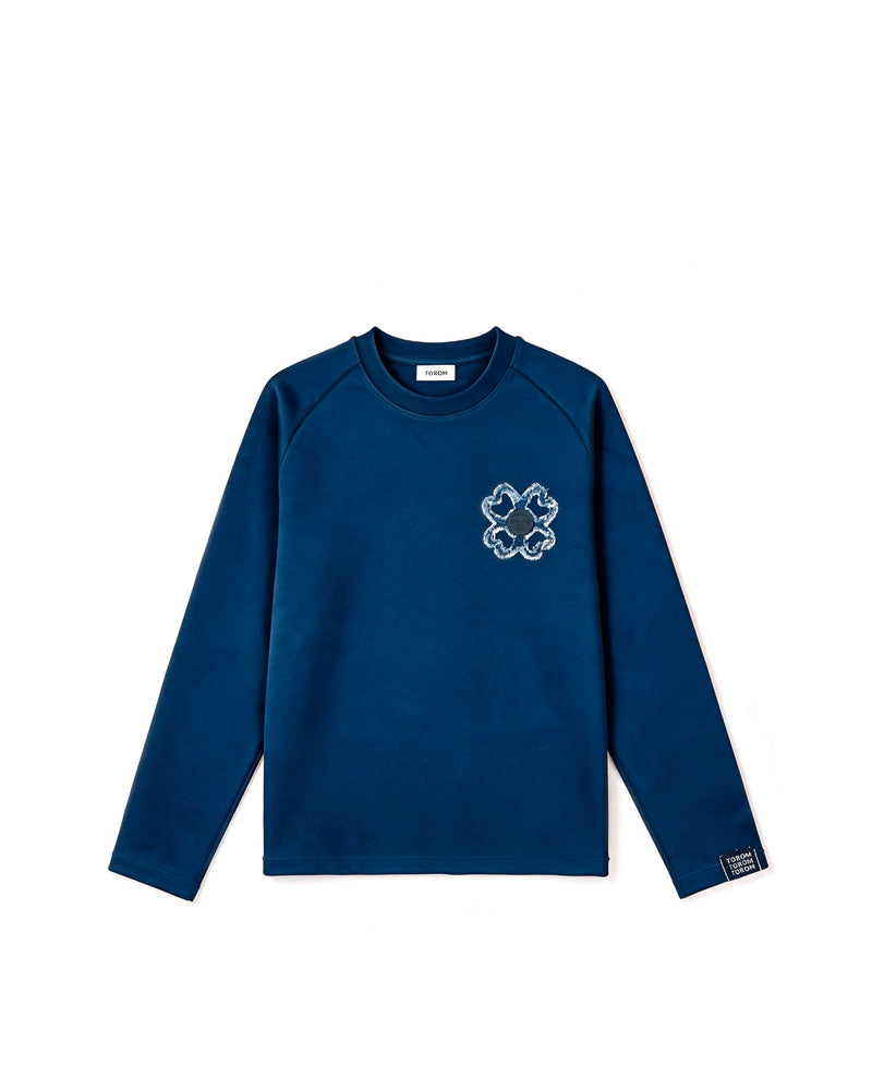 Longsleeve Iconique — Bleu Nuit