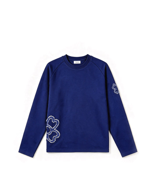 Longsleeve Empreinte — Bleu Nuit