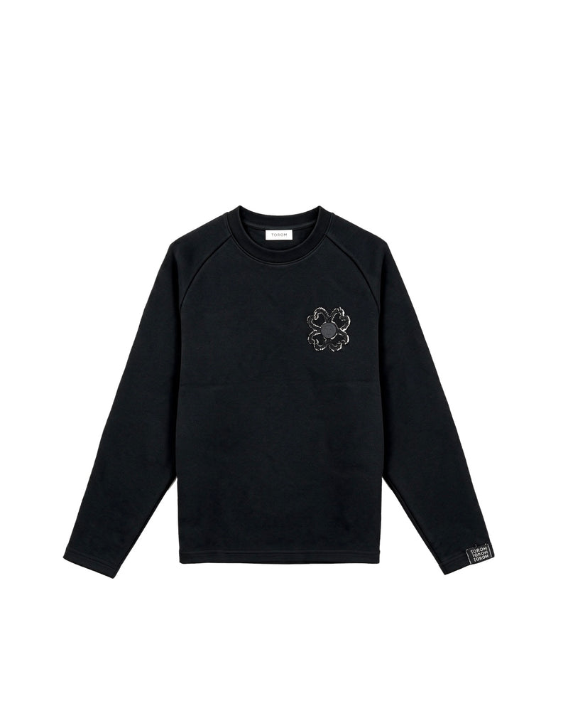 Longsleeve Iconique — Noir Obsidienne