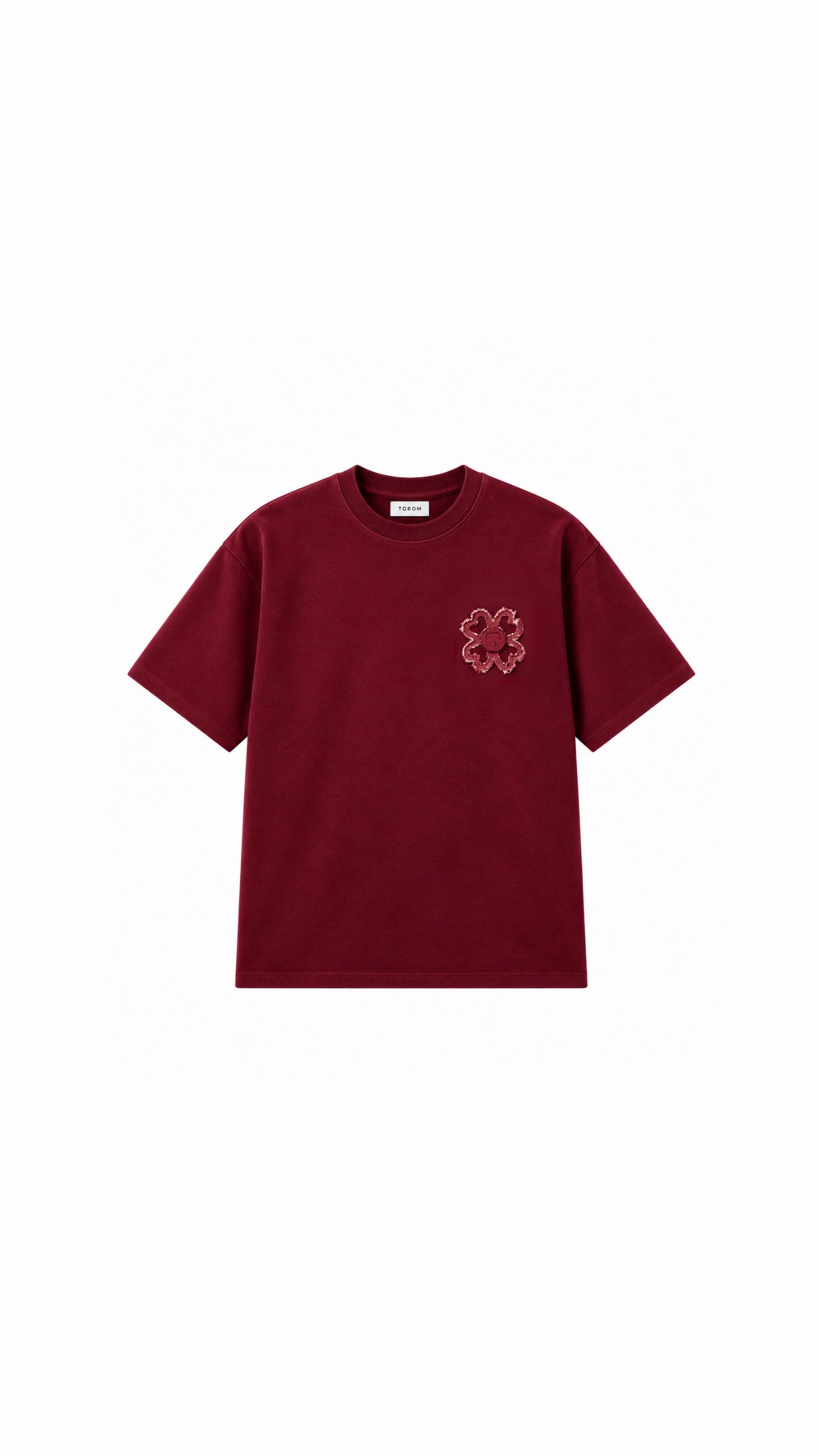 TOROM - T-shirt Bordeaux Obscur