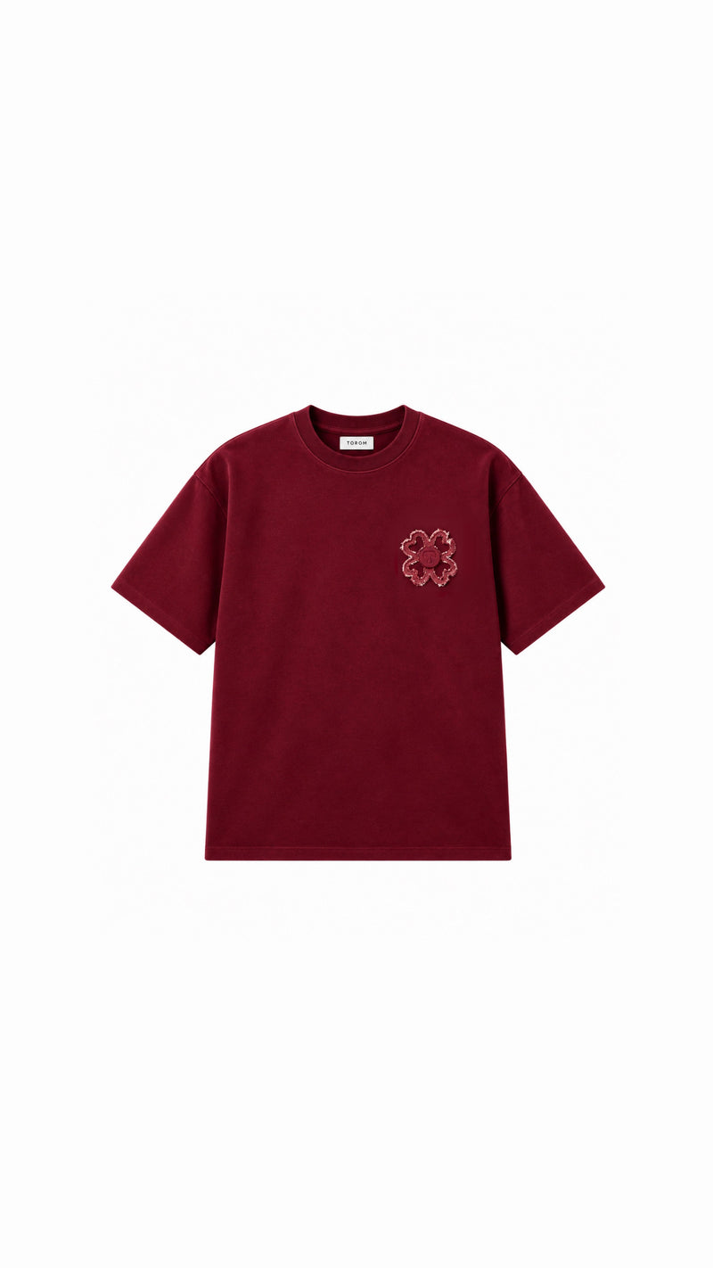 TOROM - T-shirt Bordeaux Obscur