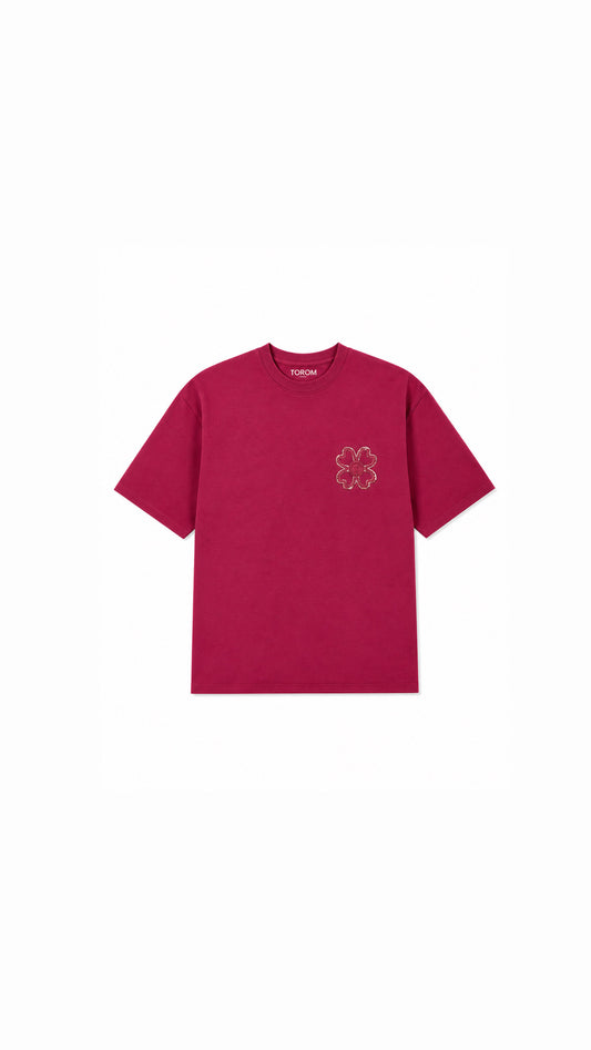 TOROM - T-shirt Bordeaux Obscur