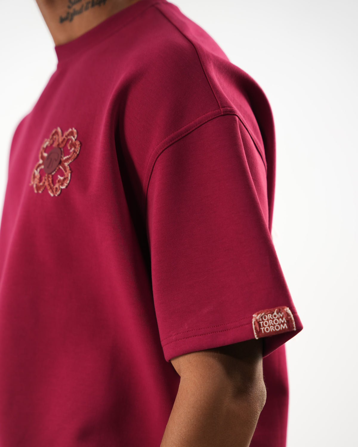 TOROM - T-shirt Bordeaux Obscur