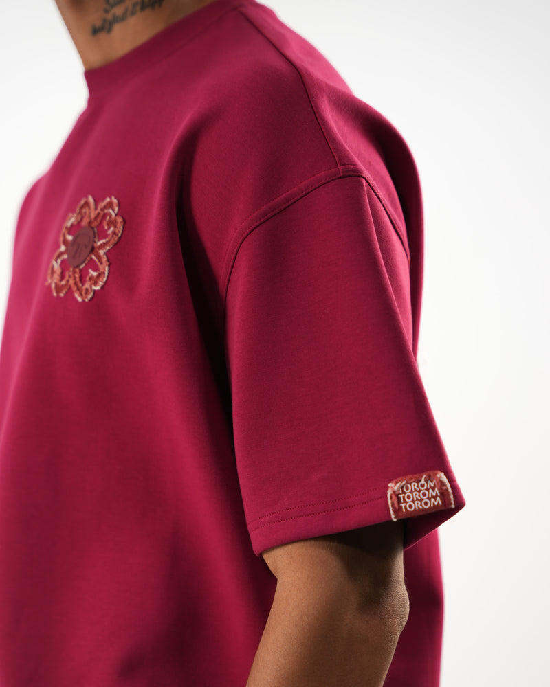 TOROM - T-shirt Bordeaux Obscur