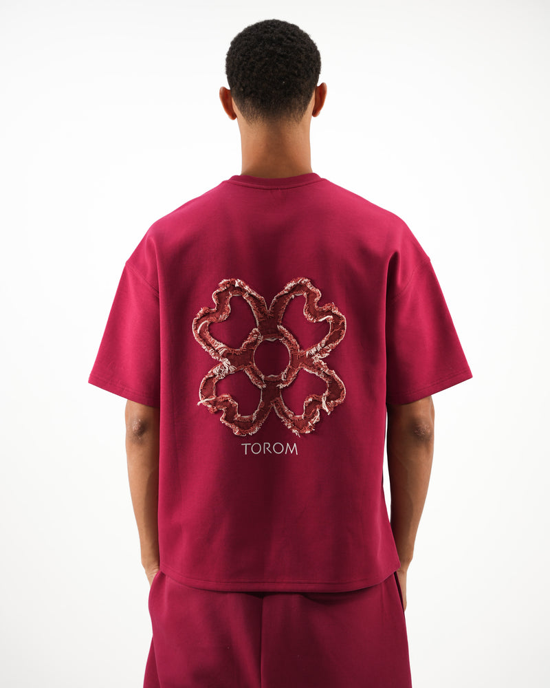 TOROM - T-shirt Bordeaux Obscur