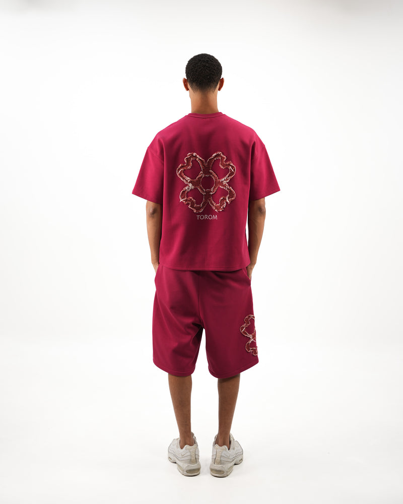 TOROM - T-shirt Bordeaux Obscur