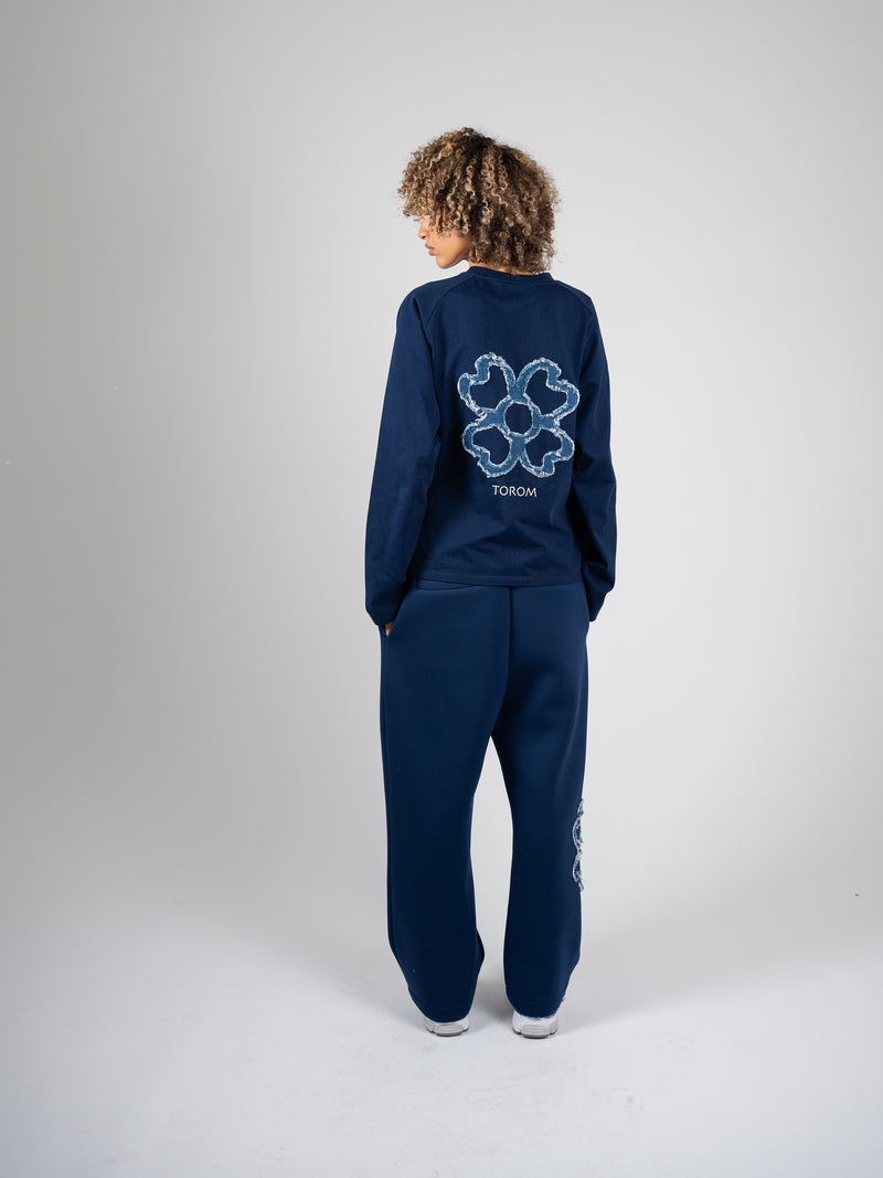 Longsleeve Iconique — Bleu Nuit