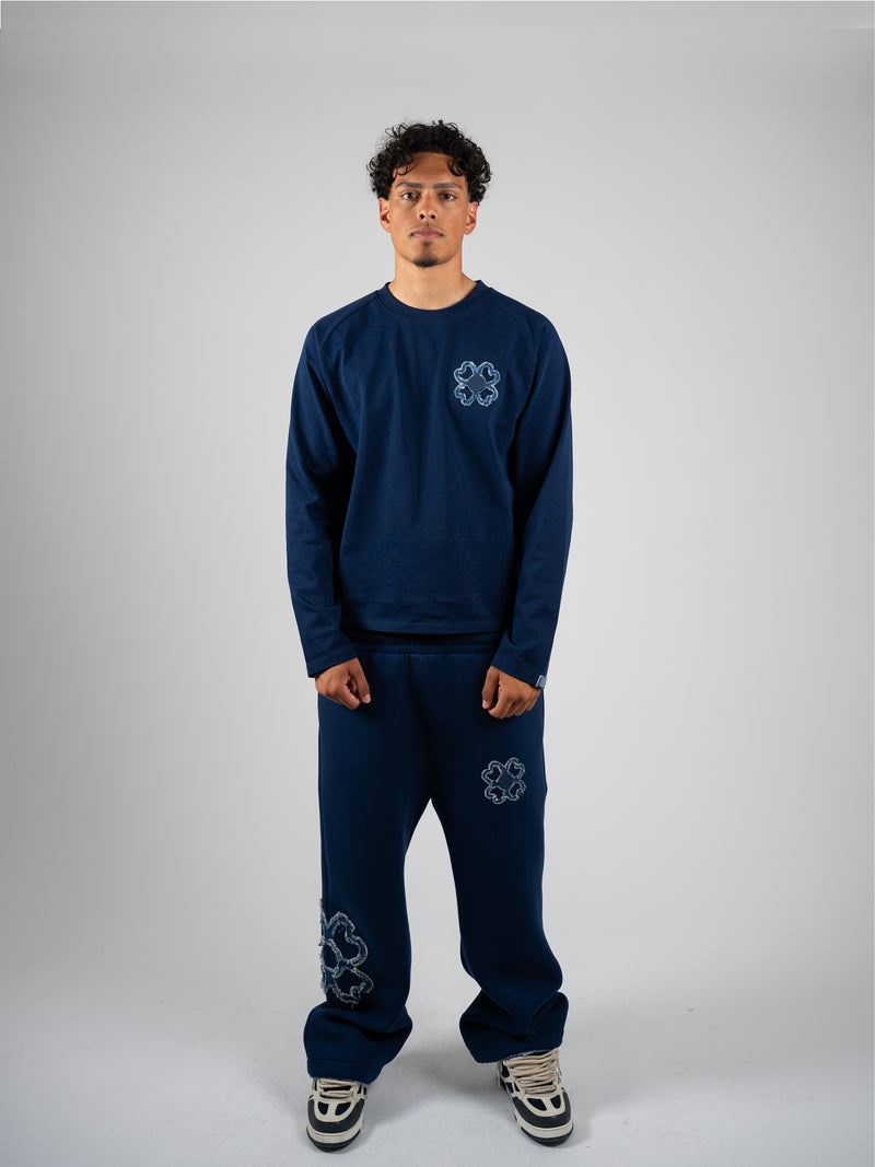 Longsleeve Iconique — Bleu Nuit